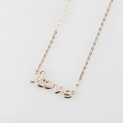 14K 러브 이니셜 목걸이