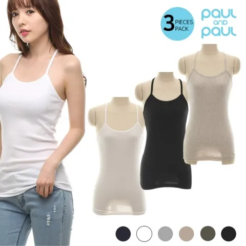 [폴앤폴] 꼭 필요한 나시 균일가 3장 set 4종1택 (여)