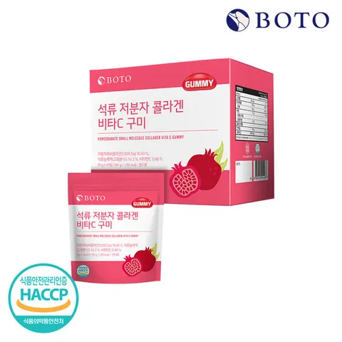 보뚜 석류 저분자 콜라겐 비타C 30구미 6봉 x 1박스 (총180구미)