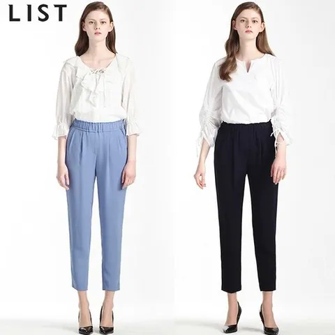 [리스트][리스트(LIST)] 조슈아 테이퍼드 투턱 밴딩 팬츠 (택가