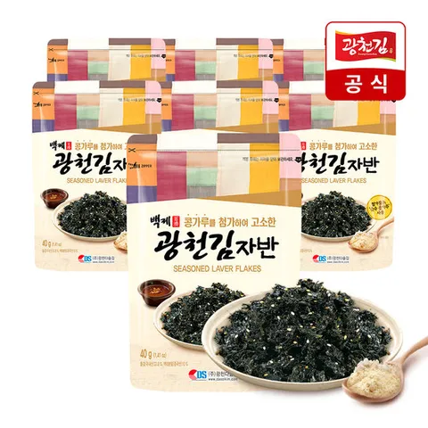 [백제광천김] 콩가루 김자반 40g 10봉
