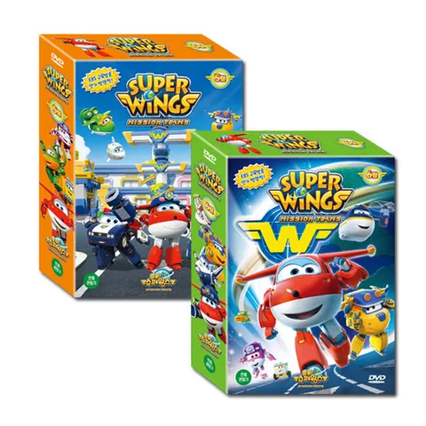 [DVD] 슈퍼윙스 SUPER WINGS 5집, 6집 선택구매 (가이드북 + 세계 지도 포스터 + 스티커 4장)