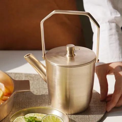 놋담 방짜유기 티팟