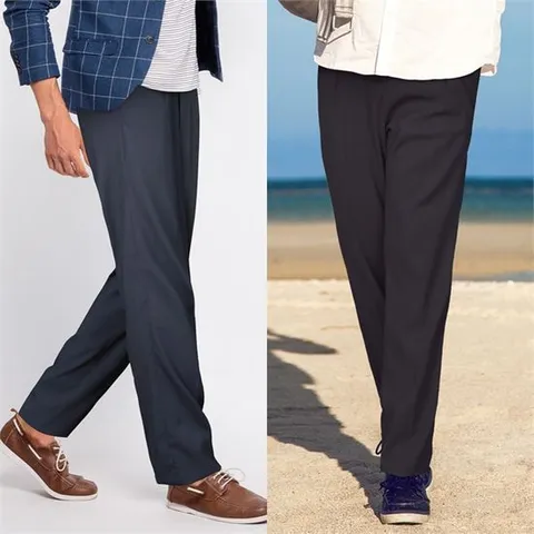 [리오]LIO아이스어센틱 스판 정장바지 남자여름냉감쿨바지