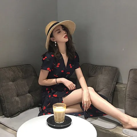 롱원피스 랩 셔츠원피스 반팔 OPC008