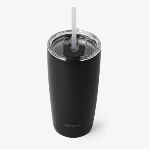 [LEAVES] 리브스 보온보냉 빨대 텀블러_BLACK