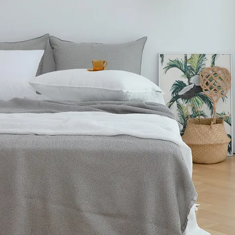 [타카타카] 프리미엄 아이스와플 풍기인견 여름이불S (2color)