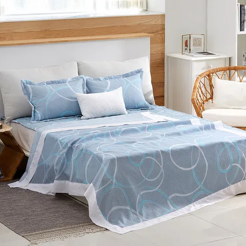 [라몬떼] 시원한 인견 여름 홑이불+패드+베개커버 세트 SS