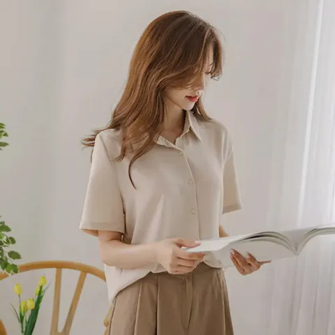 [저스트원] 구김제로 링클프리 반팔셔츠 6color, 2size