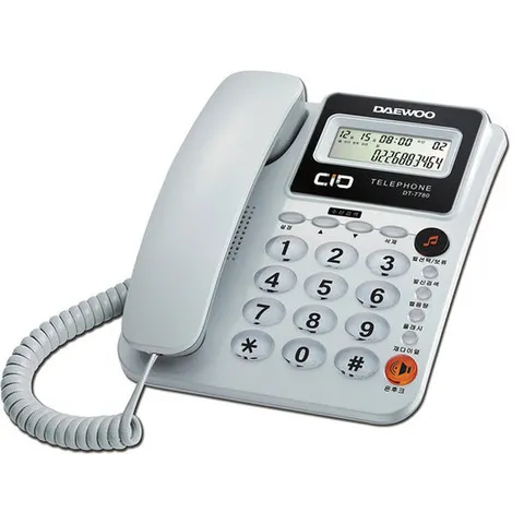 대우 발신자표시 유선전화기 DT-7780 화이트