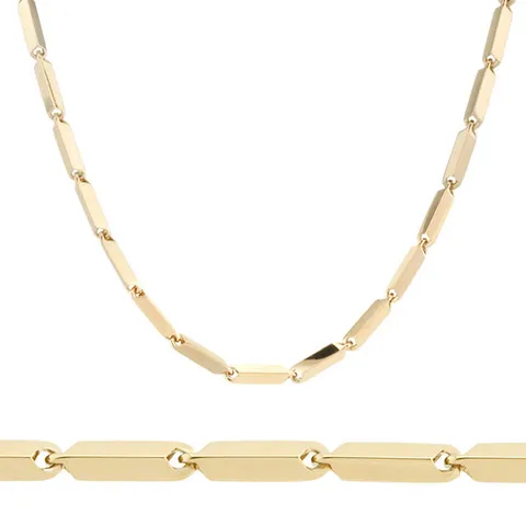 [더스톤즈] 14K 엣지스틱 남자 체인 목걸이