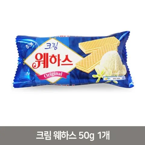 NCM 크림웨하스 50g 1개 인기 간식 봉지 과자