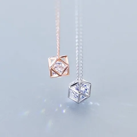 에르모사제이 N026 레이어드 은 목걸이 / 실버 925 18K 로즈골드