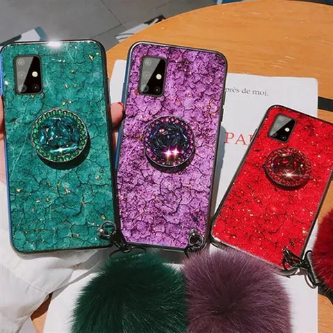 갤럭시노트10 S10e S7 라이트 글리터 키링 핸드폰 케이스