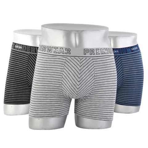 다크샤 남성 드로즈 DS042 3종 세트 사각 스판 면팬티