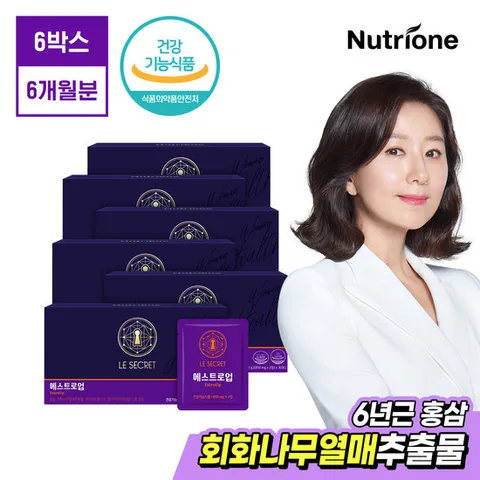 [뉴트리원] 르시크릿 갱년기 기능성원료 에스트로업 6박스(6개월분)