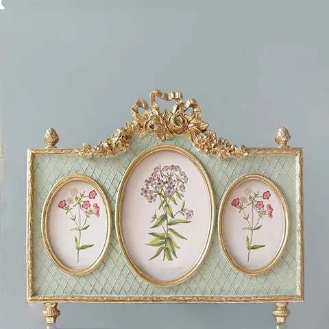 킹덤 멀티 엔틱 탁상액자 3구 벽걸이 겸용