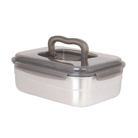 [초특가]쿡위즈 스텐레스 밀폐용기 핸디김치통 2.4리터 (블랙)