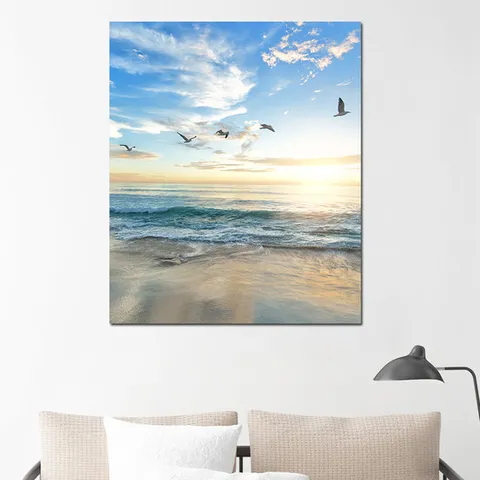 [아트빌리지]돈들어오는 실내 인테리어 바다 그림액자(50x60cm)