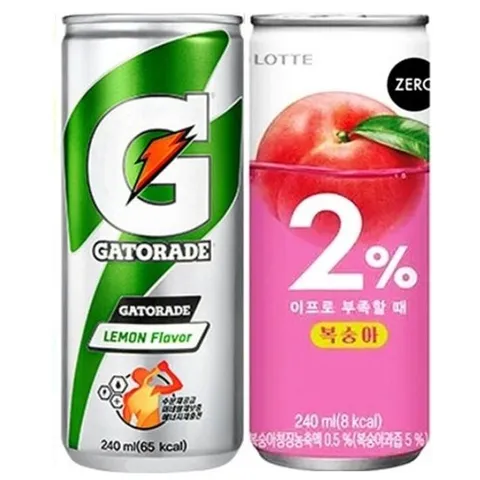 [롯데]게토레이240mlx(30캔)+2%부족할때(제로)240mlx(30캔) (총60캔)