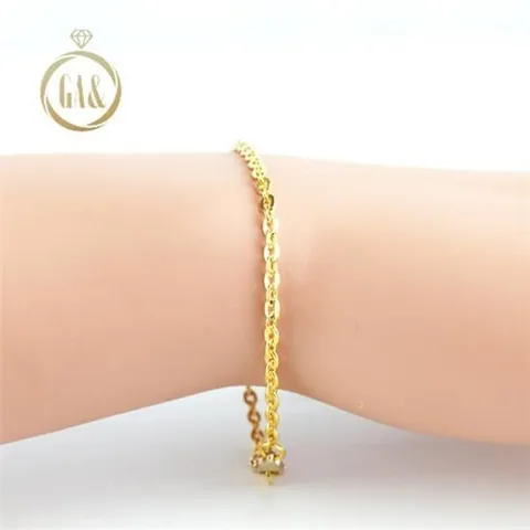 [가앤] 24k순금 심플 기본 체인 팔찌 3.75g