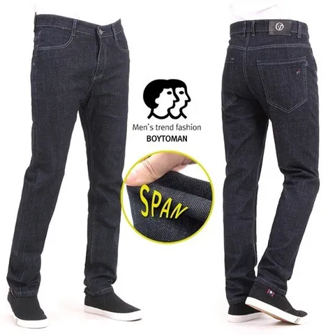 [보이투맨]XA908 남성 스판 일자 청바지 워싱 남자 봄 여름 가을