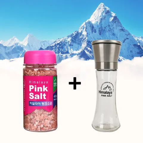 MUSO 히말라야 핑크소금 400g x 1개 + 그라인더 1개