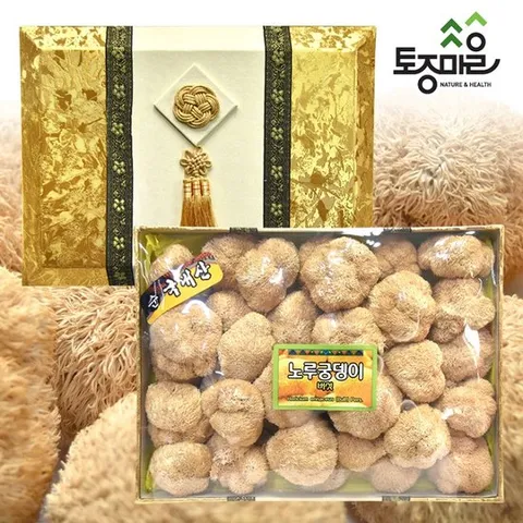 [토종마을]국내산 노루궁뎅이버섯 선물세트 250g (한지포장)