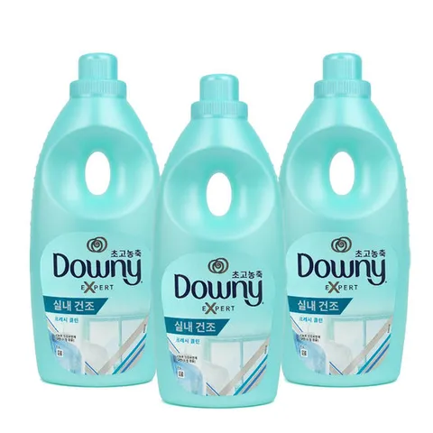 다우니 섬유유연제 엑스퍼트 실내건조 1L 프레쉬클린 3ea