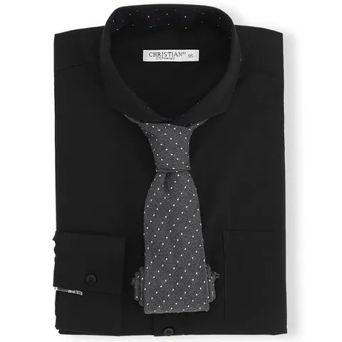 크리스챤 와이드카라 포켓 긴팔 와이셔츠 CKST8400