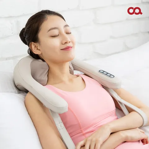 오아 유선 넥앤숄더 목 어깨 안마기 온열 마사지기