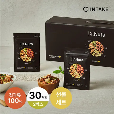 [인테이크] 닥터넛츠 하루견과 100% 오리지널 뉴 30팩 2박스