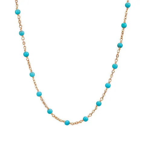 [도로시] 18k 벨루아 터키석 목걸이