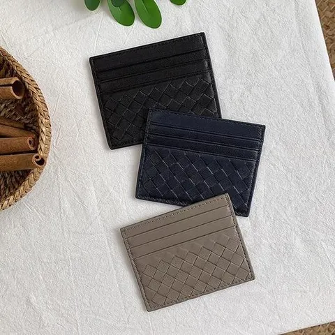 가죽 남자 카드지갑 미니 명함 케이스 홀더