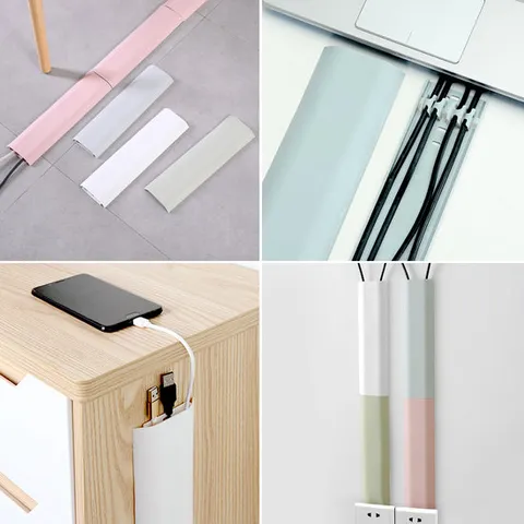 파스텔 전선정리 몰딩 쫄대(2P) / 케이블선 랜선 PVC쫄대