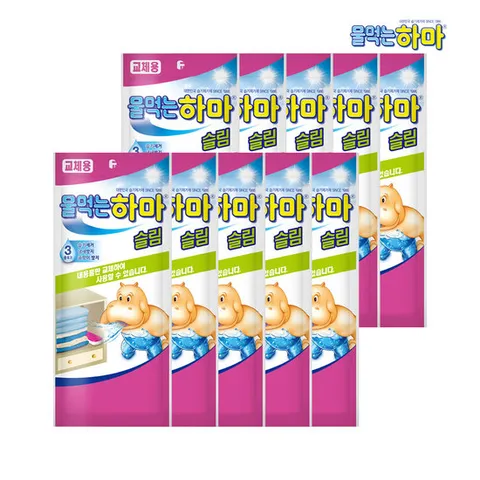물먹는 하마 슬림 제습제 리필 x10개 서랍용 신발장용 습기제거