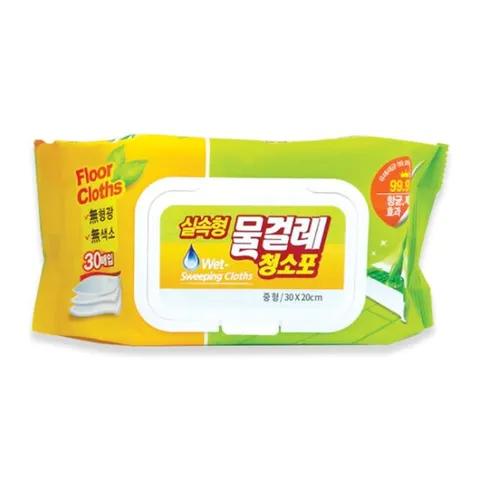 국산 실속형 물걸레청소포 30매(중형30x20cm) 청소용품 손걸레