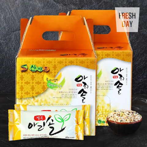 [아리솔] 국내산 간편 혼합 잡곡 스틱 선물세트×2개 60입×40g