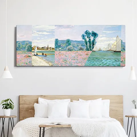 에덴미술 명화 70종 캔버스액자 와이드 중형 133X50cm