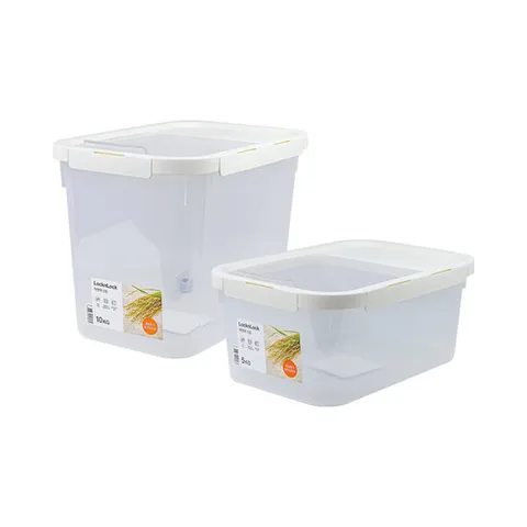 락앤락 제습 쌀통 2개묶음 5kg+10kg /쌀보관 잡곡보관 사료통