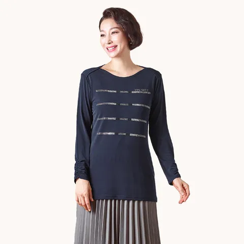 [마담엘레강스]유앤아이 핫픽스 티블라우스