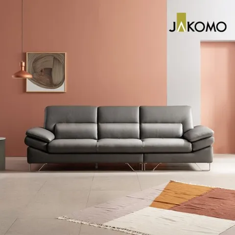 [자코모] 다니엘 3.5인 천연면피 소가죽 소파