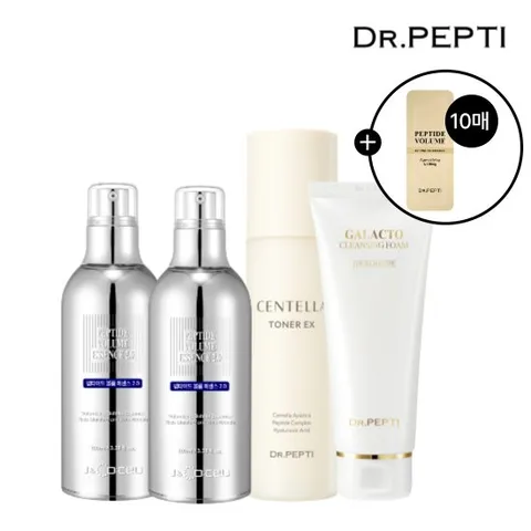 닥터펩티 펩타이드 볼륨에센스2.0 2개+센텔라토너+갈락토폼+파우치10매(정가 246000원)