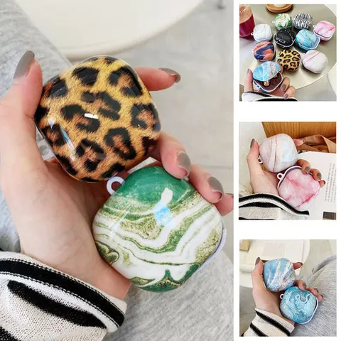 갤럭시 버즈라이브/버즈프로 예쁜 마블 대리석 충전 하드 케이스