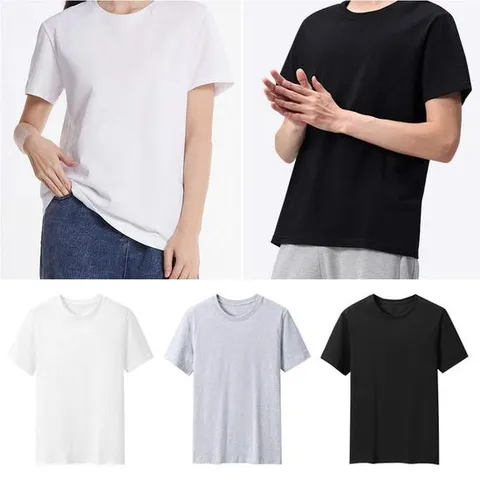 제이케이 국산 30수 순면100% 코마사 무지 라운드 반팔티 무지티 면티