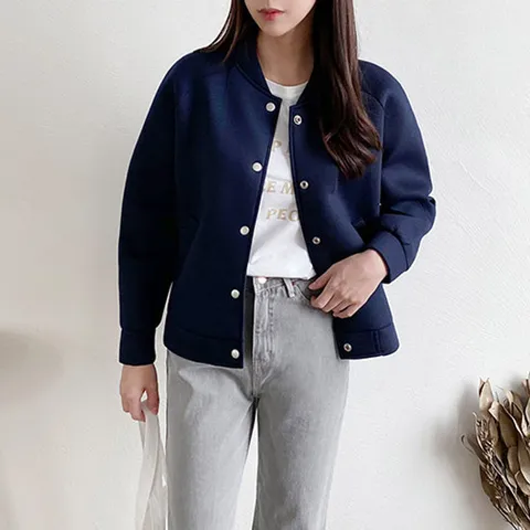 [유니제이] 패트 베이직 야구 점퍼