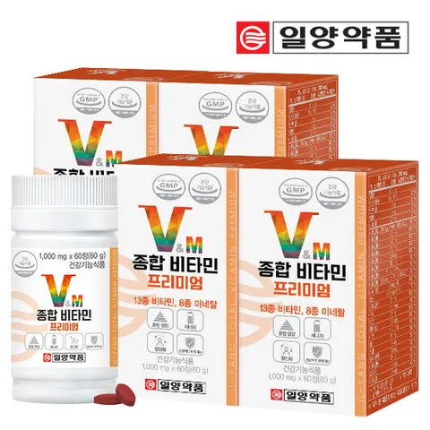 일양약품 종합 비타민 프리미엄 4병 (240정)