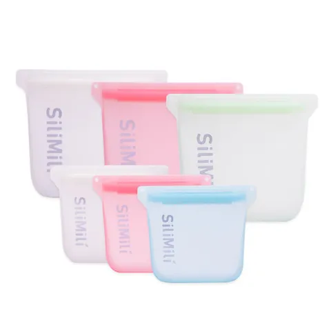 [실리밀리] 오리지널 스탠딩 실리콘지퍼백 6종