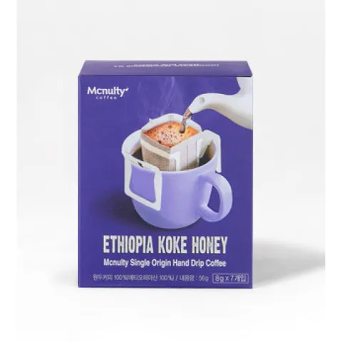 맥널티 에티오피아 코케 허니 핸드드립 원두커피 7개입