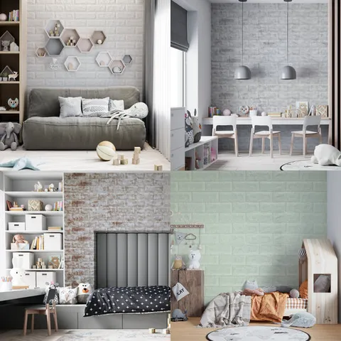 접착식 폼블럭 블럭아이 2.5M 단열 벽지 시트지 보온 단열재